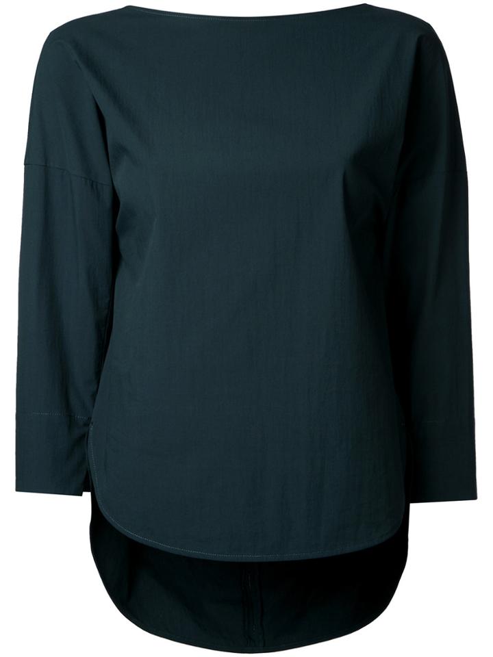 Le Ciel Bleu Band Collar Shirt - Black