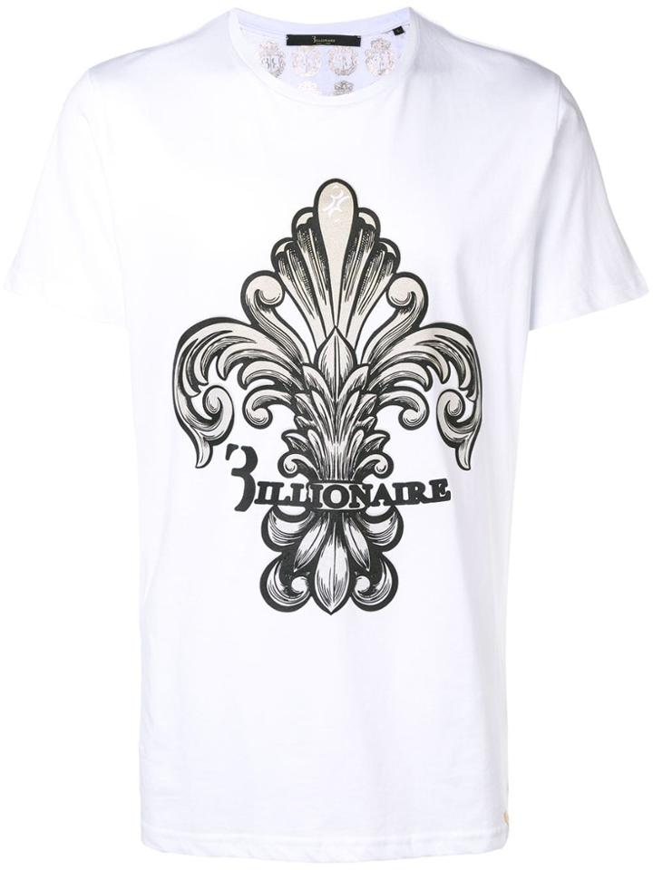 Billionaire 'mannie' Printed T-shirt - White