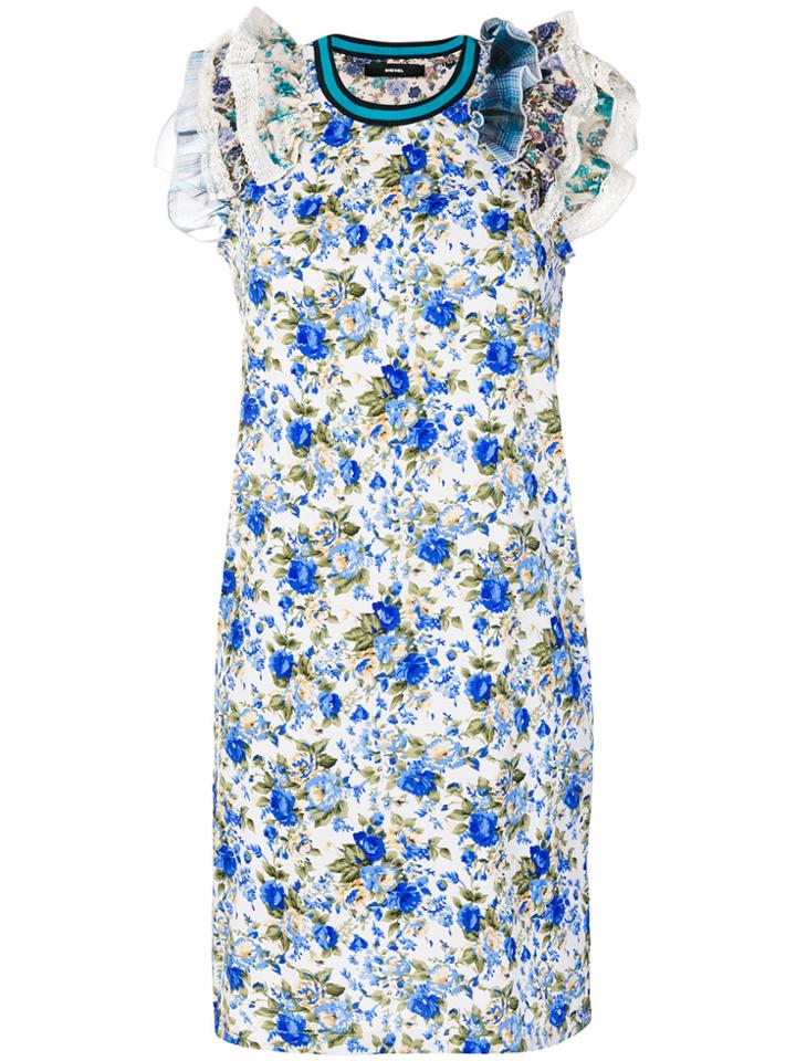 Diesel Floral Print Dress - White