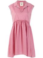 Semicouture Delta Vichy Dress - Red