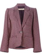Yves Saint Laurent Vintage Houndstooth Blazer - Nude & Neutrals