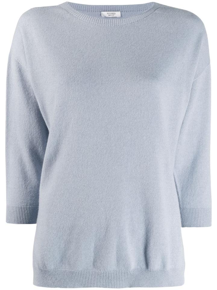 Peserico Round Neck Jumper - Blue