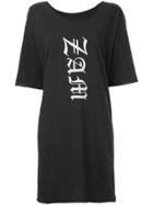 Zambesi Gothic Logo Oversized Top - Black