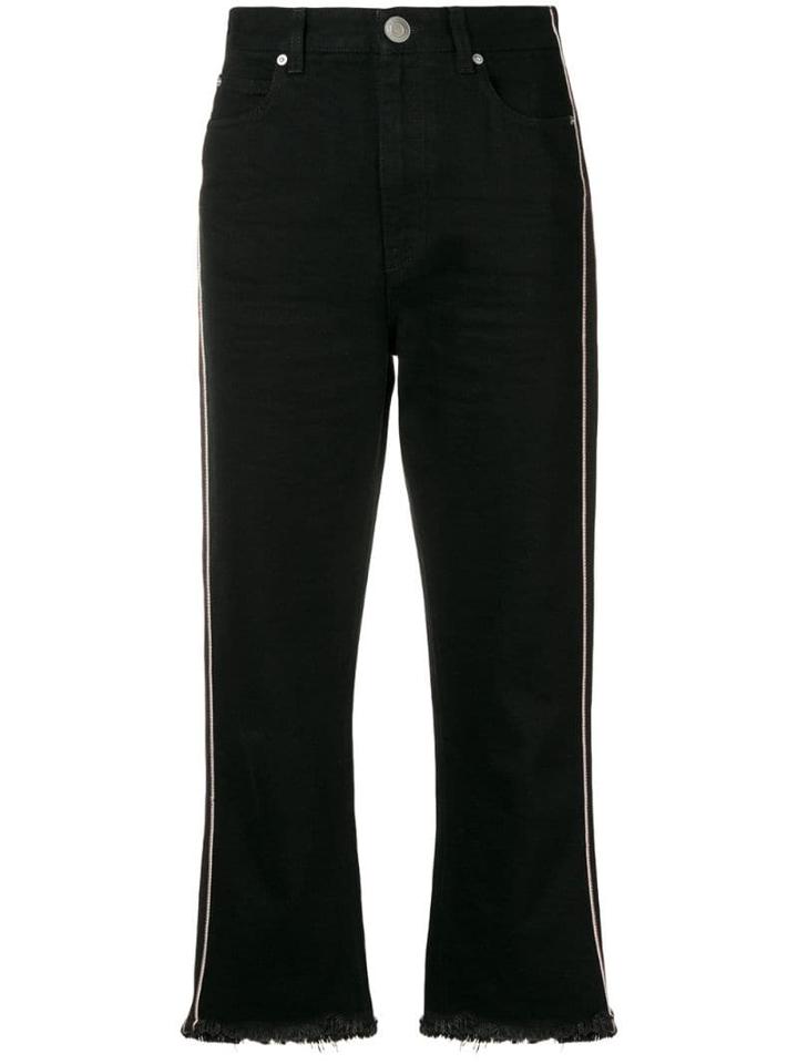 Alexander Mcqueen Side-stripe Jeans - Black