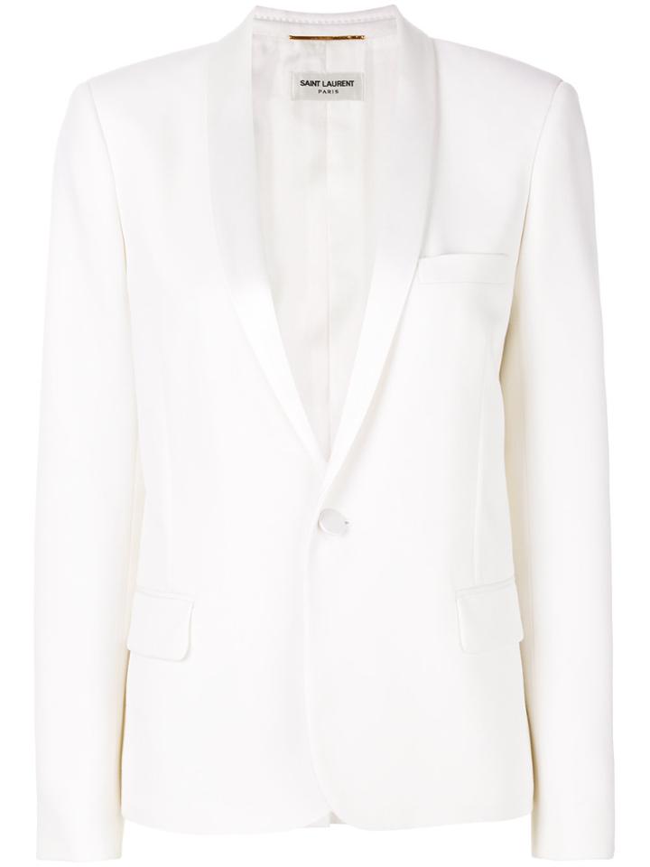 Saint Laurent Classic Blazer - White