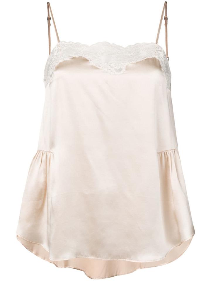 Mes Demoiselles Lace Trim Slip Vest - Neutrals