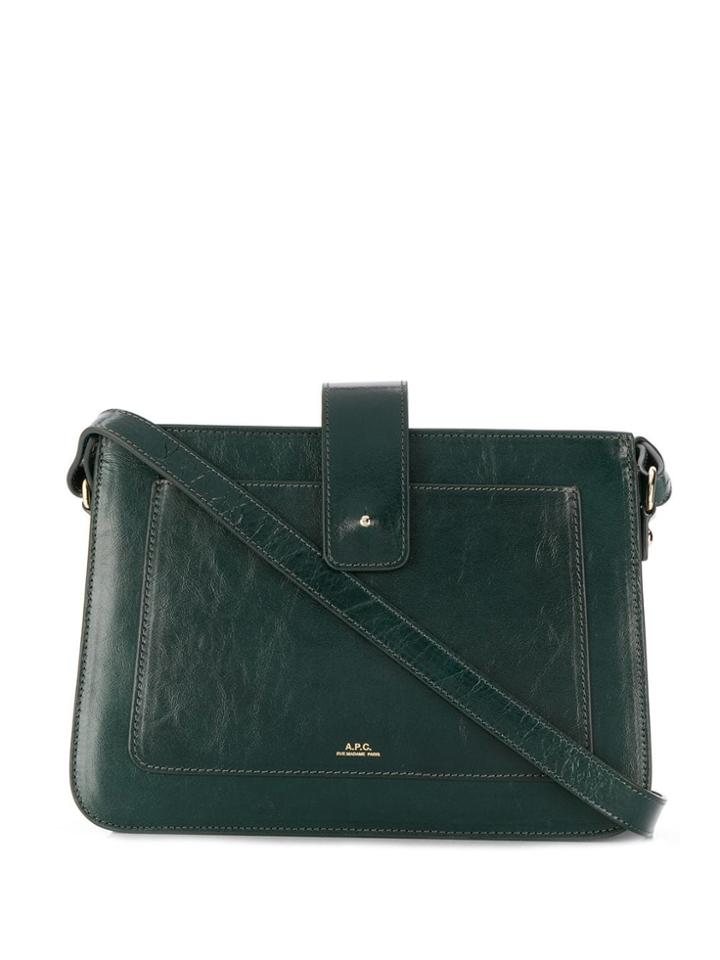 A.p.c. Albane Crossbody Bag - Green