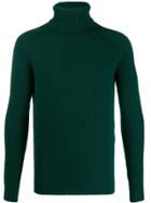 Ma'ry'ya Ribbed Turtleneck Jumper - Green