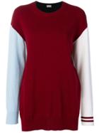 Mrz Colour-block Sweater - Red
