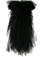 Moschino Asymmetric Tulle Skirt - Black