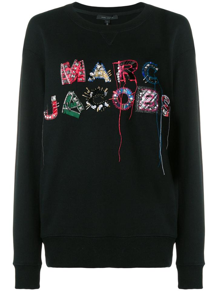 Marc Jacobs Logo Embroidered Sweatshirt - Black