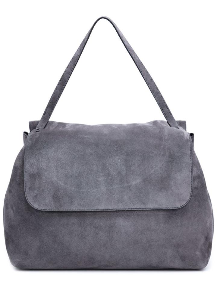 The Row Flap Shoulder Bag, Women's, Grey