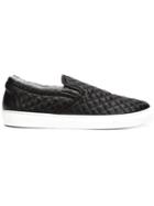 Officine Creative Quilted Becca Sneakers, Women's, Size: 40, Black, Leather