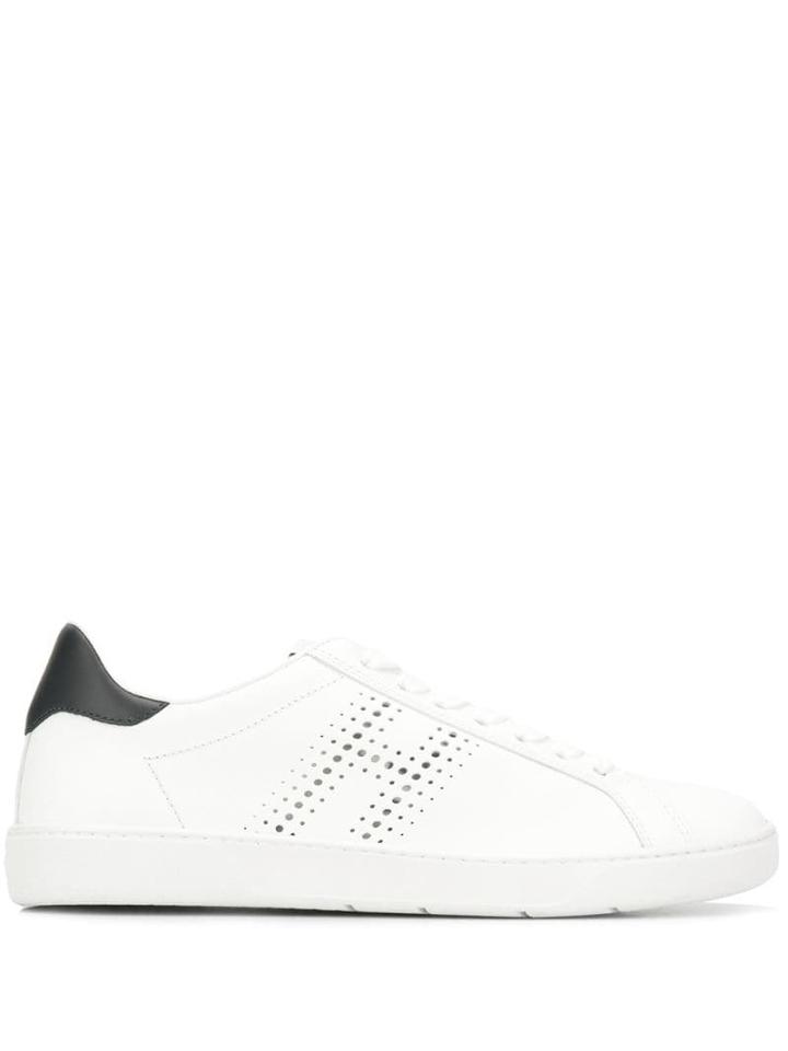 Hogan Perforated H Sneakers - White