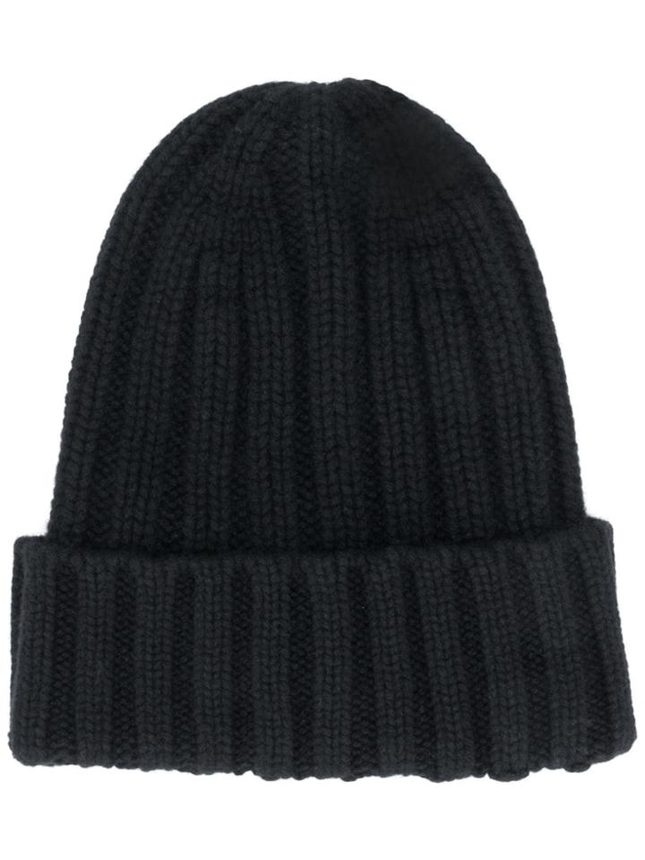 Woolrich Knitted Beanie Hat - Black