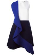 Msgm Ruffle Detail Dress, Women's, Size: 42, Polyester/viscose/spandex/elastane