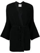 Forte Forte Kimono Style Cardi-coat - Black