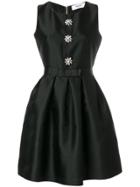 Blugirl Embellished Fit And Flare Mini Dress - Black