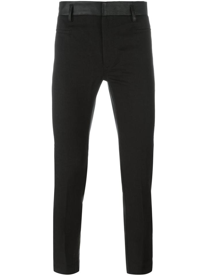 Haider Ackermann Contrast Waistband Skinny Trousers