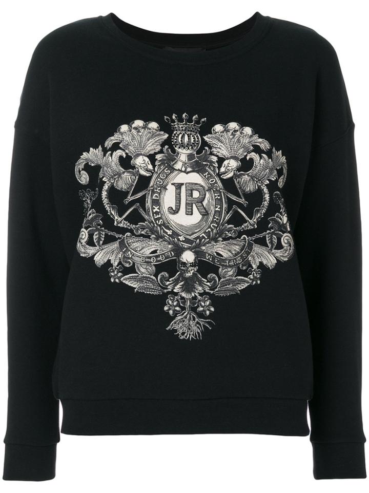 John Richmond Logo Patch Sweatshirt - Black
