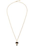 Fendi Karlito Pendant Necklace - Metallic