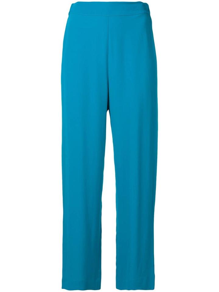 Erika Cavallini Straight Leg Trousers - Blue