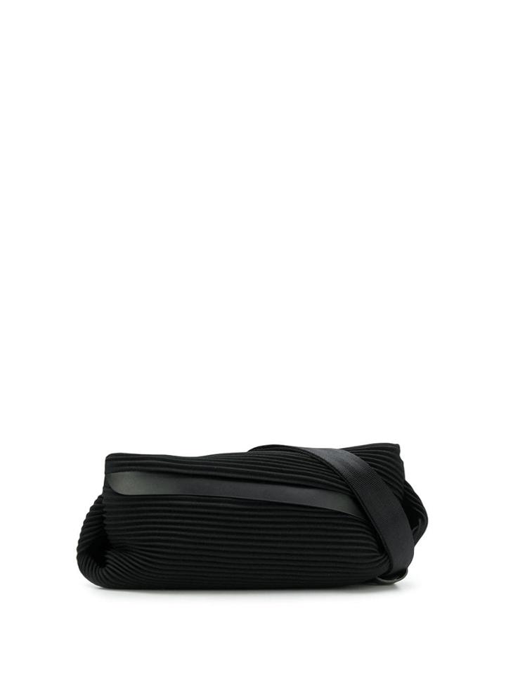 Pleats Please By Issey Miyake Pleated Belt Bag - Black