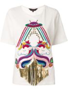 Manish Arora Unicorn Appliquéd T-shirt - White