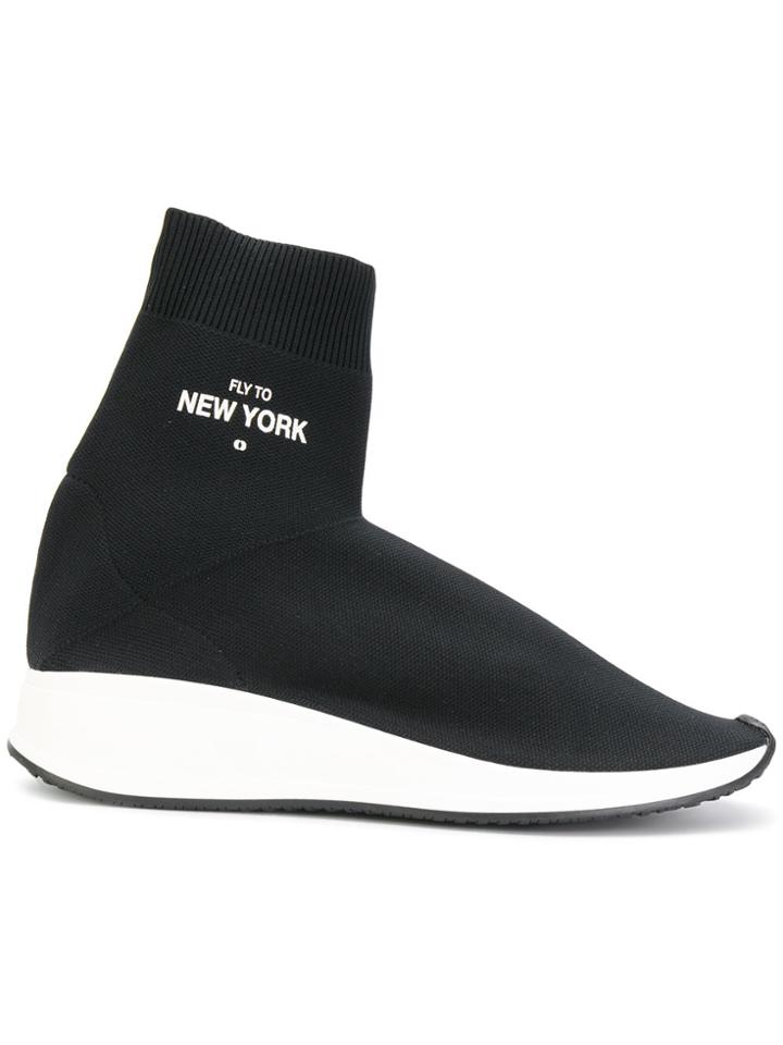 Joshua Sanders Fly To Sock Sneakers - Black