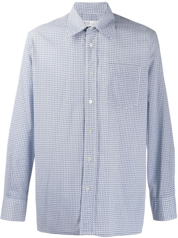 Pierre Cardin Pre-owned '1970s Swirl Print Shirt - Blue
