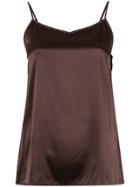 Fabiana Filippi Slim-fit Camisole Top - Brown