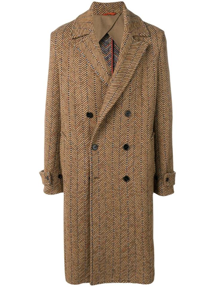 Missoni Classic Formal Knit Coat - Brown