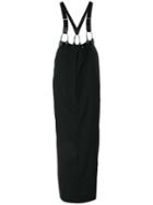 Jean Paul Gaultier Pre-owned Long Skirt With Suspenders - Black