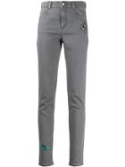 Stella Mccartney Embroidered Skinny Jeans - Grey