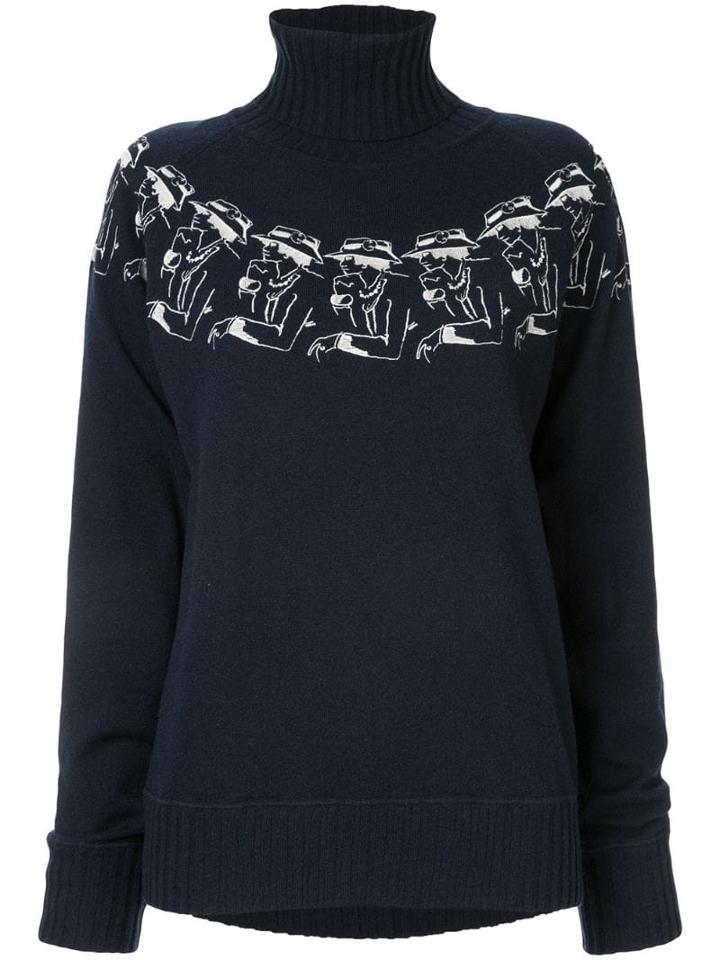 Chanel Pre-owned Mademoiselle Cashmere Sweater - Blue