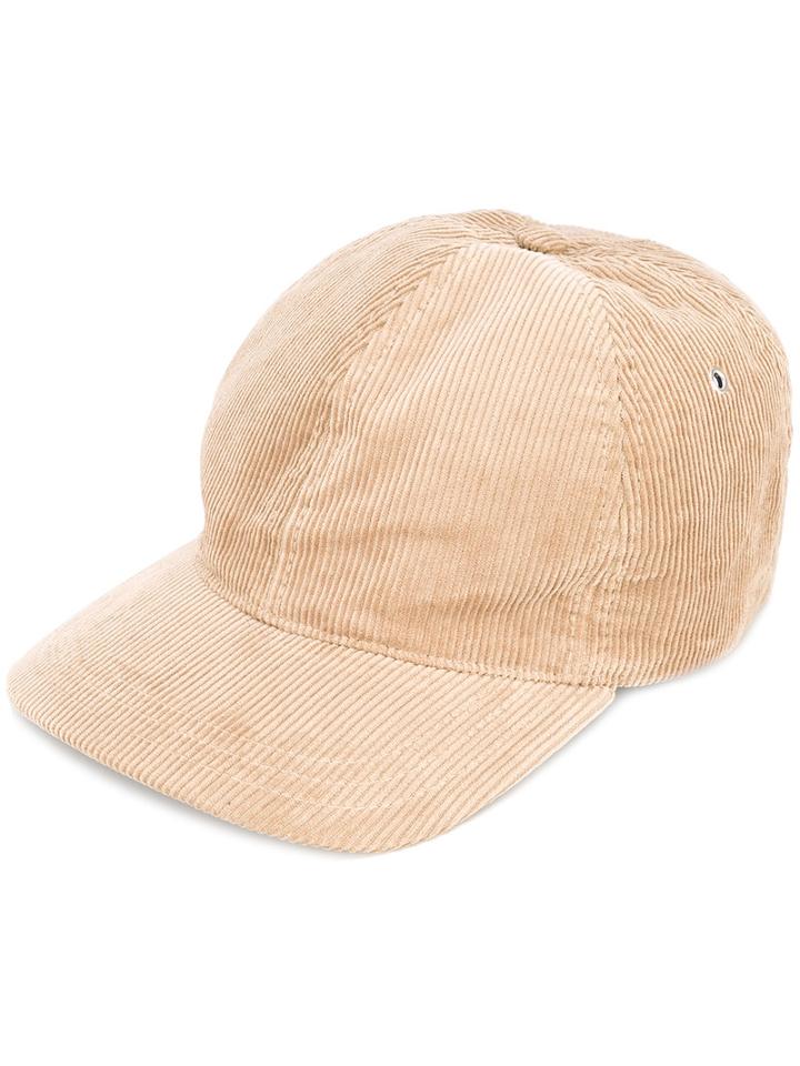A.p.c. - Corduroy Cap - Men - Cotton - 62, Nude/neutrals, Cotton