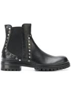 Jimmy Choo Burrow Flat Boots - Black