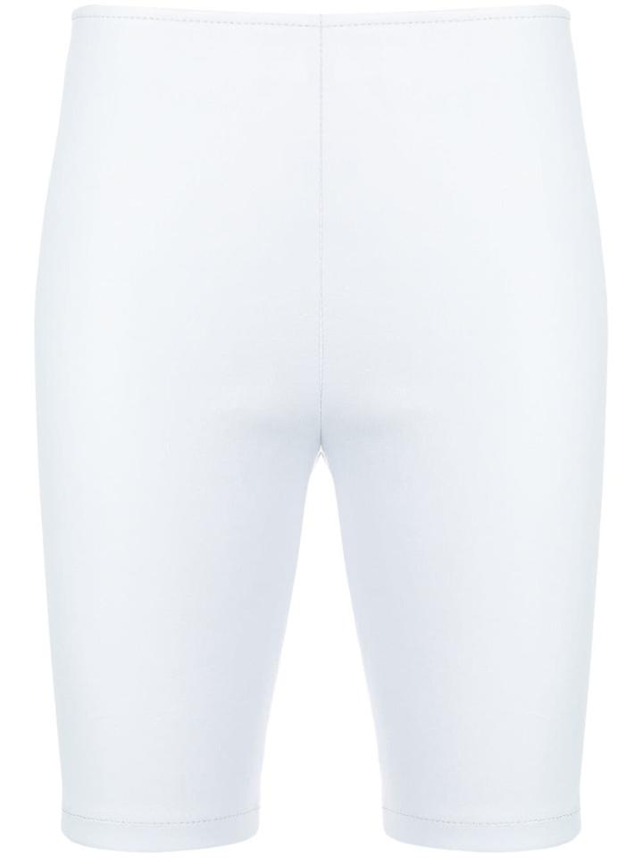 Manokhi Fitted Racing Shorts - Blue