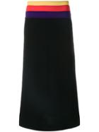 Sonia Rykiel Milano Knit Pleated Skirt - Black
