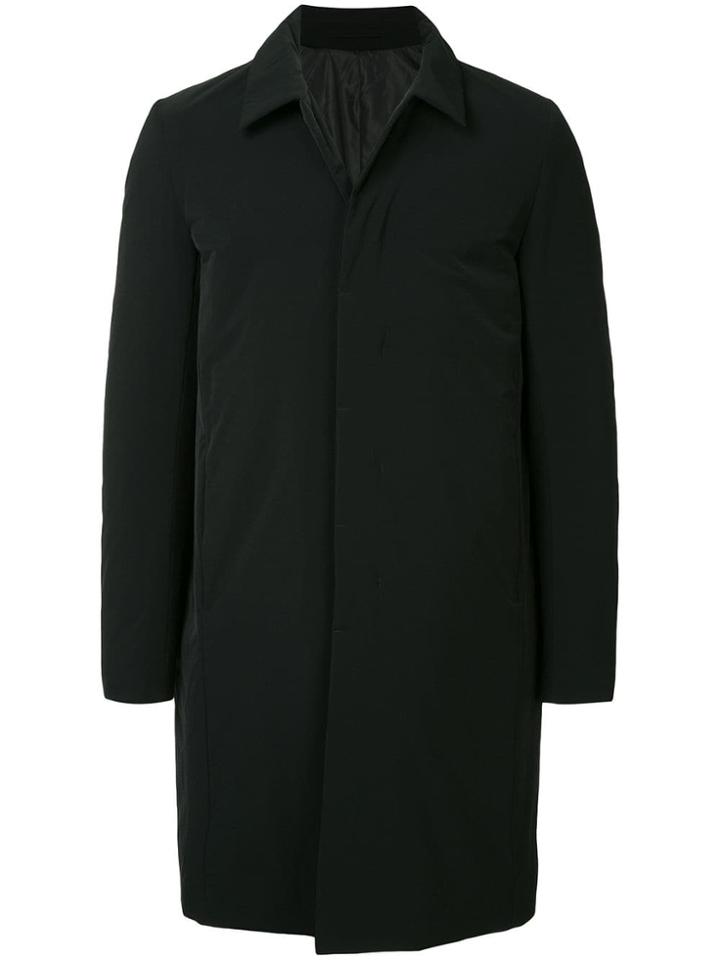 Attachment Boxy Single-breasted Coat - Black
