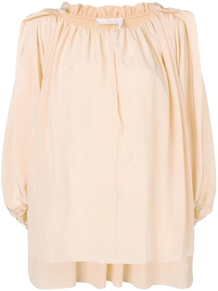 Chloé Ruched Loose Top - Pink