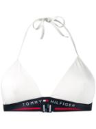 Tommy Hilfiger Halterneck Bikini Top - White