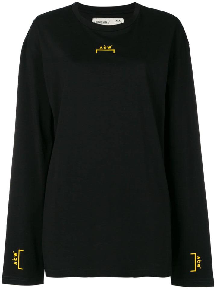 A-cold-wall* Long-sleeved Logo T-shirt - Black