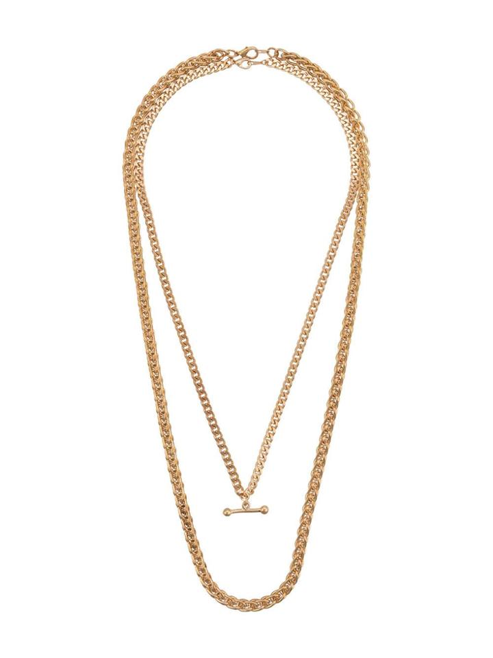 Susan Caplan Vintage 1990s Set Of Two Necklaces - Gold