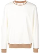 Brunello Cucinelli Contrast Trim Sweatshirt - White