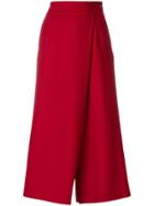 Pt01 Cropped Palazzo Pants - Red