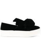 No21 Bow Slip-on Sneakers - Black