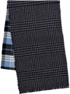 Miu Miu Houndstooth Check Scarf - Grey