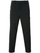 Neil Barrett - Cropped Tailored Trousers - Men - Cotton/polyester/spandex/elastane - 48, Black, Cotton/polyester/spandex/elastane