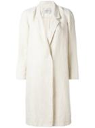 Forte Forte Woven Single-breasted Coat, Women's, Size: 1, Nude/neutrals, Cotton/linen/flax/acetate/viscose